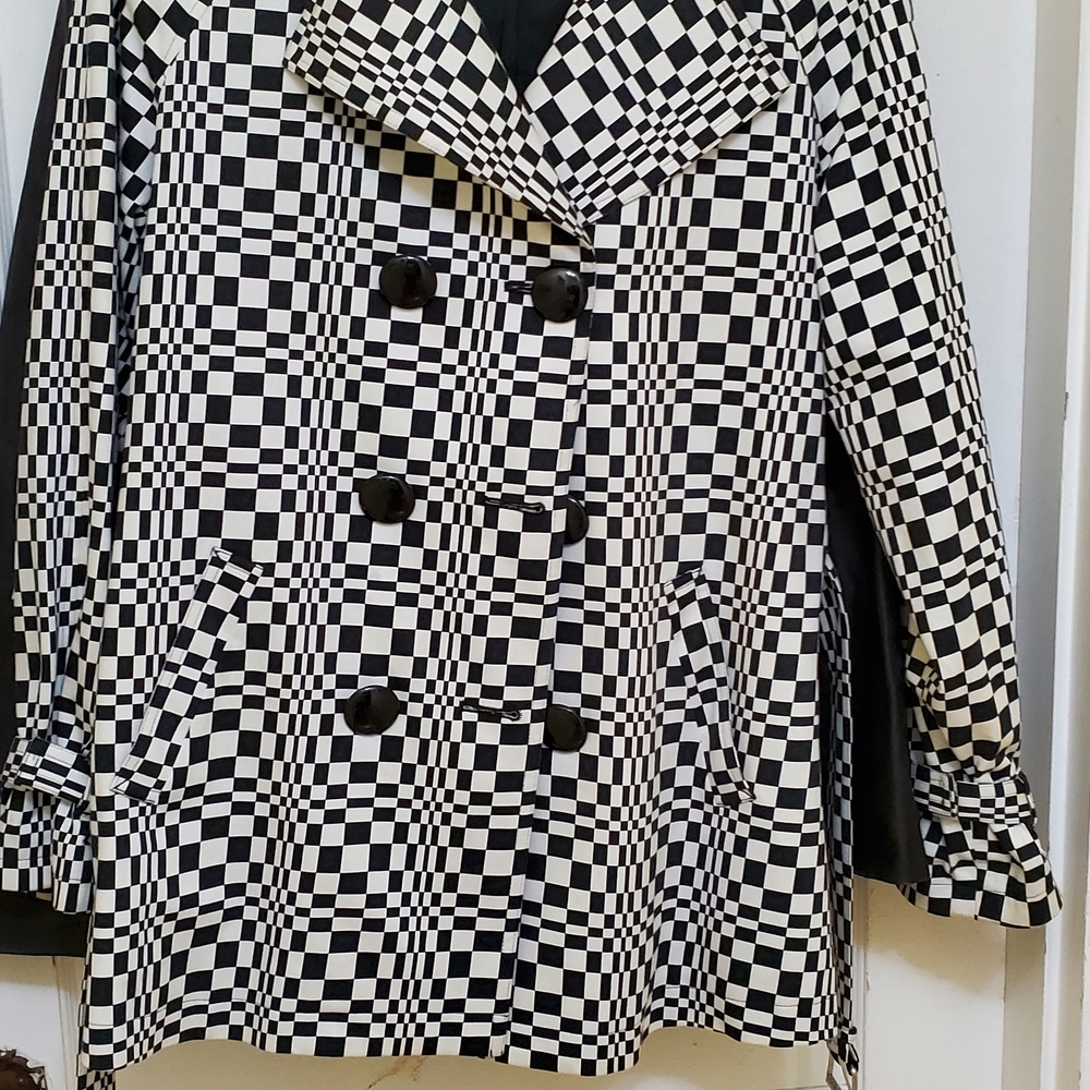 MICHAEL Michael Kors Checkered Pea Coat